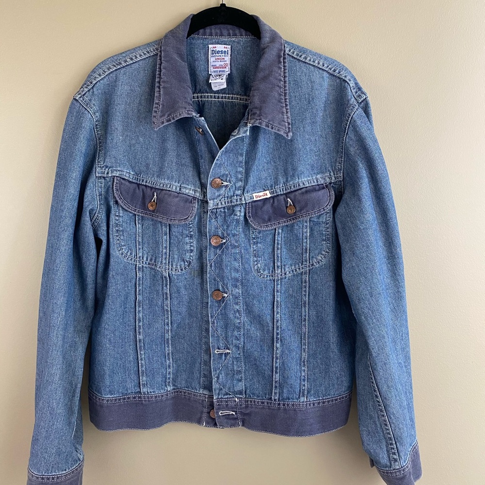 Diesel Industry denim jacket Chevron